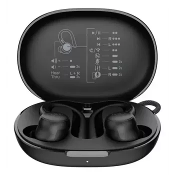Belkin SoundForm ActiveFit vadu un bezvadu Bluetooth austiņas melnas
