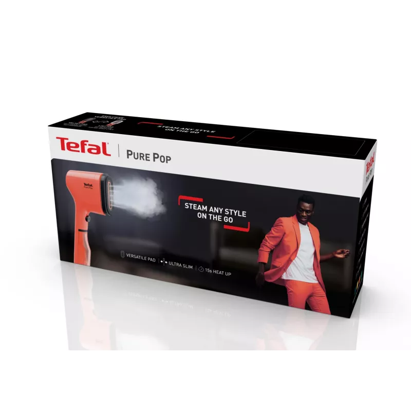 Tefal Pure Pop DT2022 Rokas tvaika gludeklis 0.07 L 1300 W Koraļļu