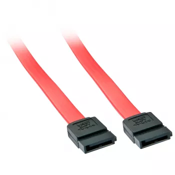 Lindy SATA kabelis 0.2m, sarkans