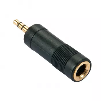 Lindy 3.5mm Stereo Jack Vīriešu uz 6.3mm Stereo Jack Sieviešu Adapteris