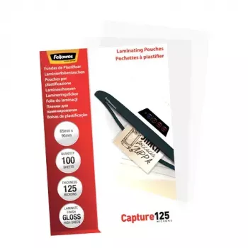 Fellowes Glossy laminēšanas kabatiņa 125 mikroni, 65x95 mm, 100 gab.