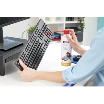 Saspiestā gaisa tīrītājs Fellowes HFC Free Air Duster — 0,34 kg, balts, tastatūrām, printeriem un elektronikai