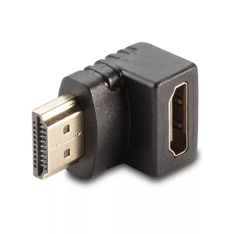 Lindy HDMI sieviešu uz vīriešu 90 grādu taisnā leņķa adapteris - uz leju