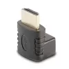 Lindy HDMI sieviešu uz vīriešu 90 grādu taisnā leņķa adapteris - uz leju