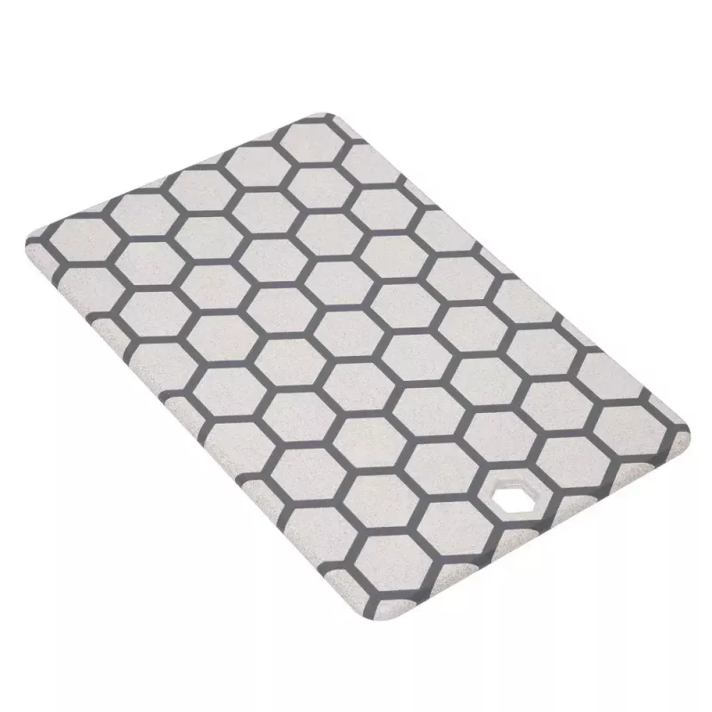 Griešanas dēlis RESTO 95401 taisnstūra plastmasas 138×200×8 mm pelēks/balts