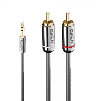 Lindy 2m 3.5mm līdz Phono audio kabelis, Cromo līnija