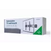TV sienas stiprinājums Gembird WM-55ST-03 32–55 collu ekrāniem, VESA līdz 400x400, slīpums -18°/5°, pagrieziens ±90°, maks. slodze 35 kg, melns