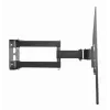 TV sienas stiprinājums Gembird WM-55ST-03 32–55 collu ekrāniem, VESA līdz 400x400, slīpums -18°/5°, pagrieziens ±90°, maks. slodze 35 kg, melns