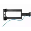 TV sienas stiprinājums Gembird WM-55ST-03 32–55 collu ekrāniem, VESA līdz 400x400, slīpums -18°/5°, pagrieziens ±90°, maks. slodze 35 kg, melns