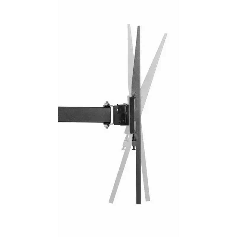TV sienas stiprinājums Gembird WM-55ST-03 32–55 collu ekrāniem, VESA līdz 400x400, slīpums -18°/5°, pagrieziens ±90°, maks. slodze 35 kg, melns