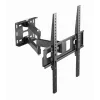 TV sienas stiprinājums Gembird WM-55ST-03 32–55 collu ekrāniem, VESA līdz 400x400, slīpums -18°/5°, pagrieziens ±90°, maks. slodze 35 kg, melns