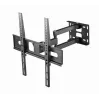 TV sienas stiprinājums Gembird WM-55ST-03 32–55 collu ekrāniem, VESA līdz 400x400, slīpums -18°/5°, pagrieziens ±90°, maks. slodze 35 kg, melns
