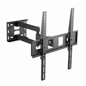 TV sienas stiprinājums Gembird WM-55ST-03 32–55 collu ekrāniem, VESA līdz 400x400, slīpums -18°/5°, pagrieziens ±90°, maks. slodze 35 kg, melns