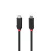 Lindy 0.5m USB4 240W Type C kabelis, Black Line, 0.5 m, USB C, USB C, USB4 Gen 3x2, 40 Gbit/s, Melns