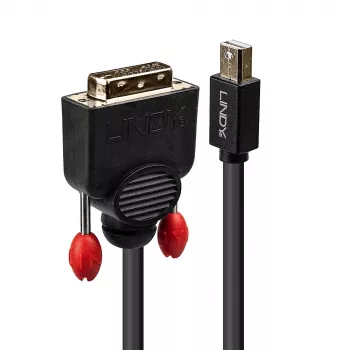 Lindy 3m Mini DisplayPort uz DVI kabelis, melns