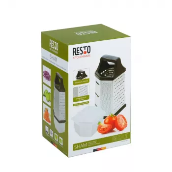 Rīve ar trauku Resto Kitchenware 95413 Melna Nerūsējošais tērauds