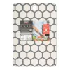 Griešanas dēlis Resto Kitchenware 95403 Taisnstūrveida Plastmasas Pelēks Balts