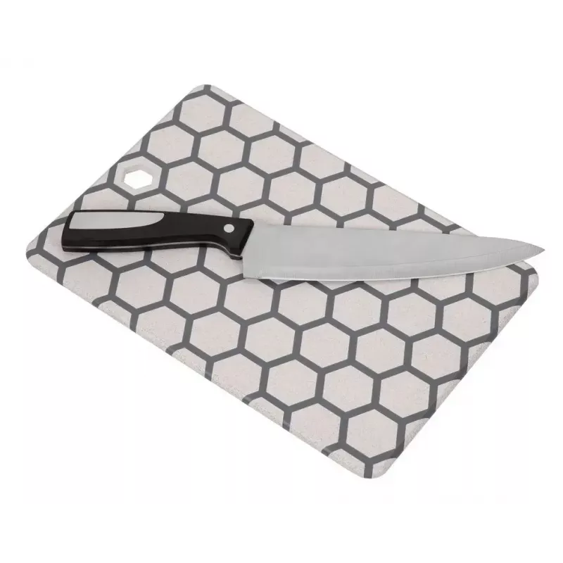 Griešanas dēlis Resto Kitchenware 95403 Taisnstūrveida Plastmasas Pelēks Balts