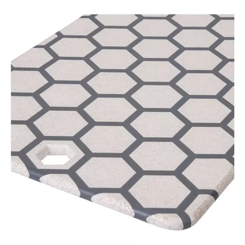 Griešanas dēlis Resto Kitchenware 95403 Taisnstūrveida Plastmasas Pelēks Balts