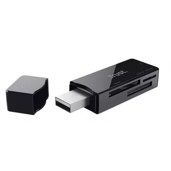 Trust NANGA karšu lasītājs USB 3.2 Gen 1 (3.1 Gen 1) Type-A Melns