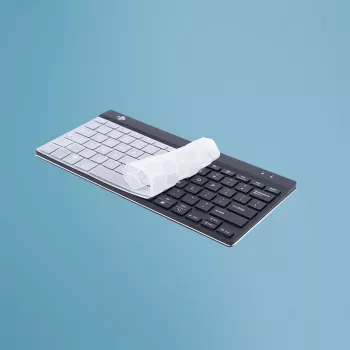 R-Go Tools R-Go Hygienic tastatūras pārklājs (US izkārtojumam), silikons, 108 mm, 279 mm, 16 g, caurspīdīgs