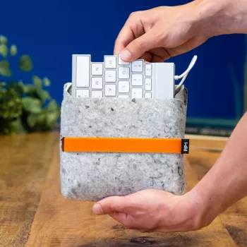 Tastatūras maciņš R-Go Tools RGOIDPOSBGR Pelēks 180x170x30mm