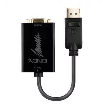 Aktīvais pārveidotāja kabelis Lindy DisplayPort 1.2 uz VGA
