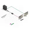 Lindy 41006 aktīvais pārveidotājs DisplayPort uz VGA, 0,15 m, melns