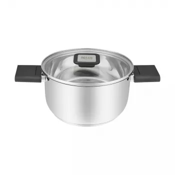 Resto Kitchenware Anser 2,5 L apaļa melna nerūsējošā tērauda panna
