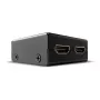 Lindy 2 Port HDMI 18G Divirzienu Slēdzis, HDMI, Metāls, Melns, 60 Hz, 18 Gbit/s, 3840 x 2160 pikseļi