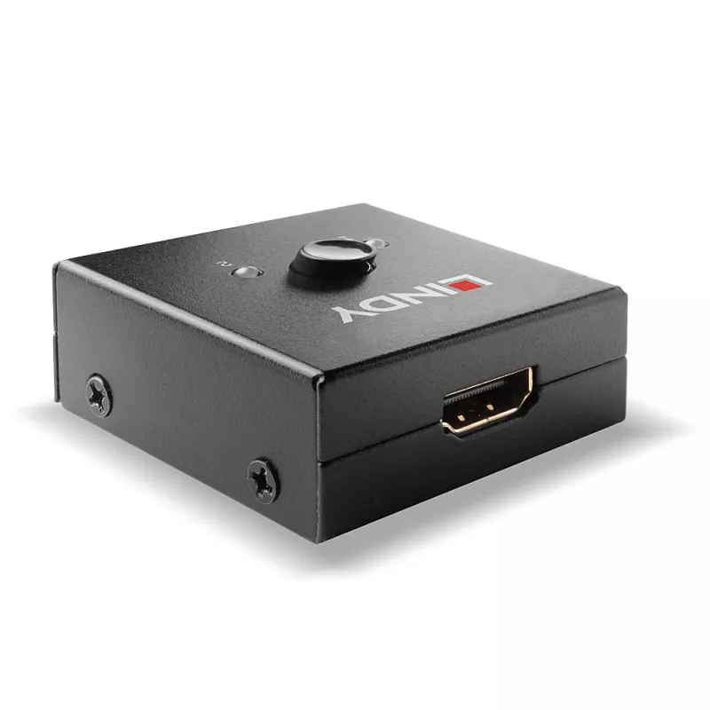 Lindy 38336 divvirzienu 2 portu HDMI 18G slēdzis, 18 Gbit/s, galda