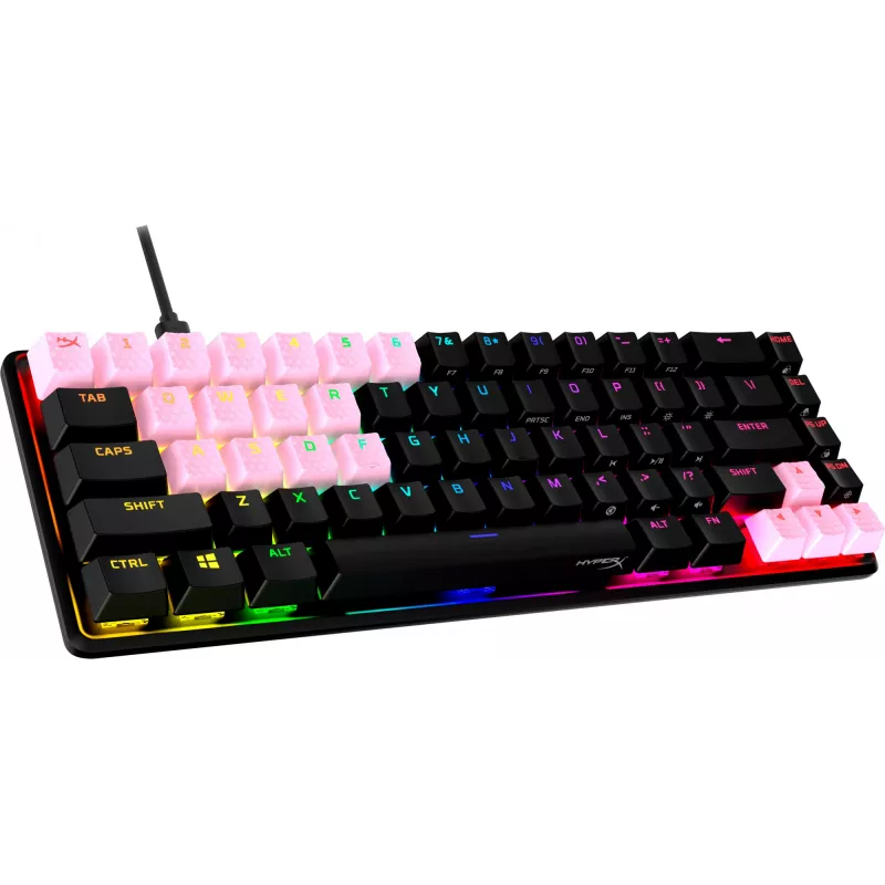 HiperX gumijas taustiņu komplekts Gaming Accessory Kit Rozā US izkārtojums HyperX un Cherry MX stila slēdžiem