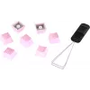 HiperX gumijas taustiņu komplekts Gaming Accessory Kit Rozā US izkārtojums HyperX un Cherry MX stila slēdžiem
