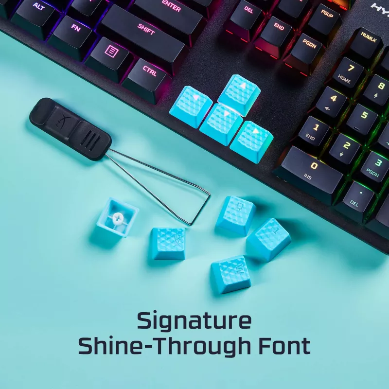 HiperX gumijas taustiņu komplekts Gaming Accessory Kit Rozā US izkārtojums HyperX un Cherry MX stila slēdžiem