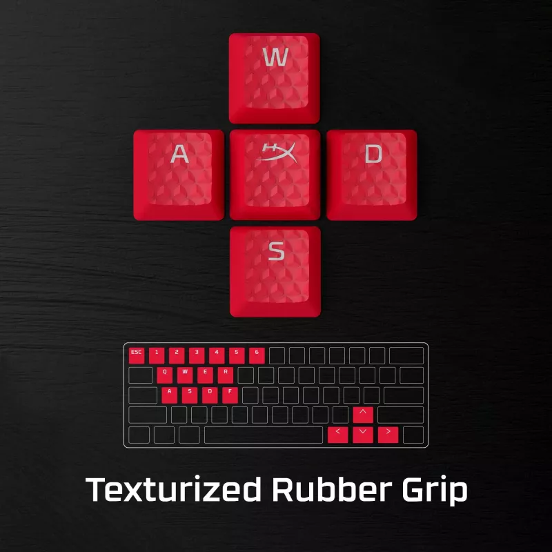 HiperX gumijas taustiņu komplekts Gaming Accessory Kit Rozā US izkārtojums HyperX un Cherry MX stila slēdžiem