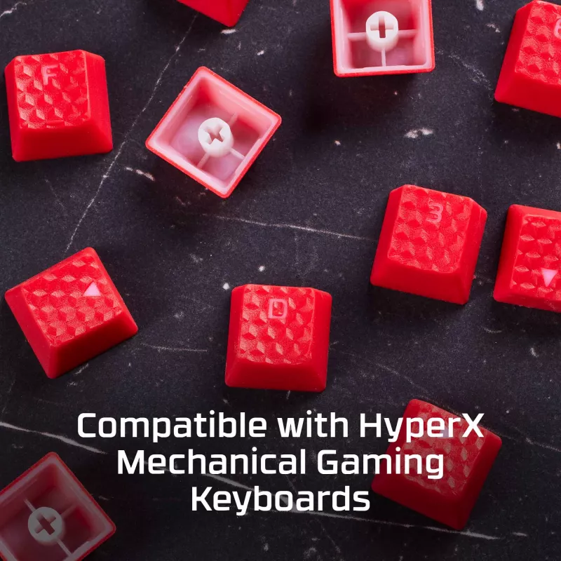 HiperX gumijas taustiņu komplekts Gaming Accessory Kit Rozā US izkārtojums HyperX un Cherry MX stila slēdžiem