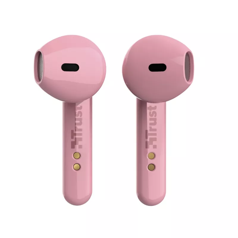 Trust Primo austiņas True Wireless Stereo (TWS) Iekšauss Zvanu/Mūzikas Bluetooth Rozā