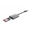 Trust Dalyx 24135 karšu lasītājs, USB 3.2 Gen 1, microSD/SD/SDHC/SDXC, sudraba krāsā