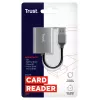 Trust Dalyx 24135 karšu lasītājs, USB 3.2 Gen 1, microSD/SD/SDHC/SDXC, sudraba krāsā