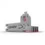 USB portu bloķētājs Lindy 4 iepakojumā, krāsu kods Rozā