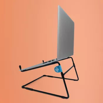 R-Go Tools Laptop statīvs R-Go Steel Office, piemērots 10-22 collu klēpjdatoriem, melns