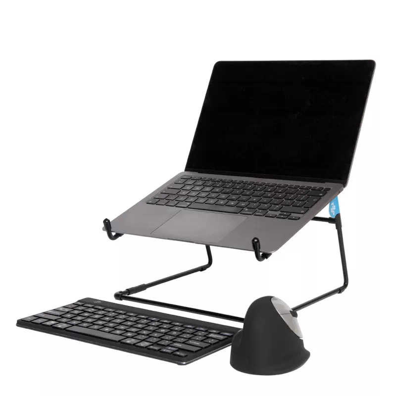 R-Go Tools Laptop statīvs R-Go Steel Office, piemērots 10-22 collu klēpjdatoriem, melns