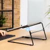 R-Go Tools Laptop statīvs R-Go Steel Office, piemērots 10-22 collu klēpjdatoriem, melns