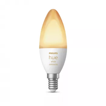 Viedā spuldze Philips Hue White ambience Candle E14, 5.2 W, Bluetooth/Zigbee