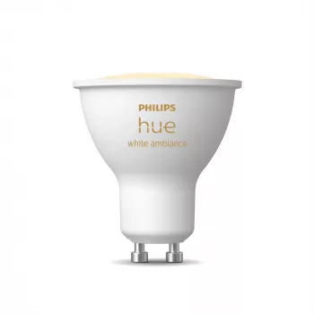 Philips Hue White ambience GU10 – viedā spuldze, Bluetooth/Zigbee, balta, LED, GU10