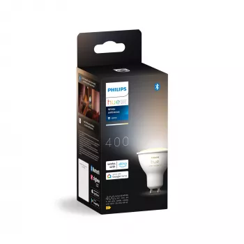 Philips Hue White ambience GU10 – viedā spuldze, Bluetooth/Zigbee, balta, LED, GU10