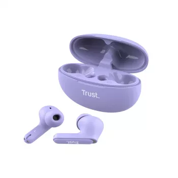 Trust Yavi True Wireless Stereo (TWS) Ieklausāmas Bluetooth Austiņas – Violetas