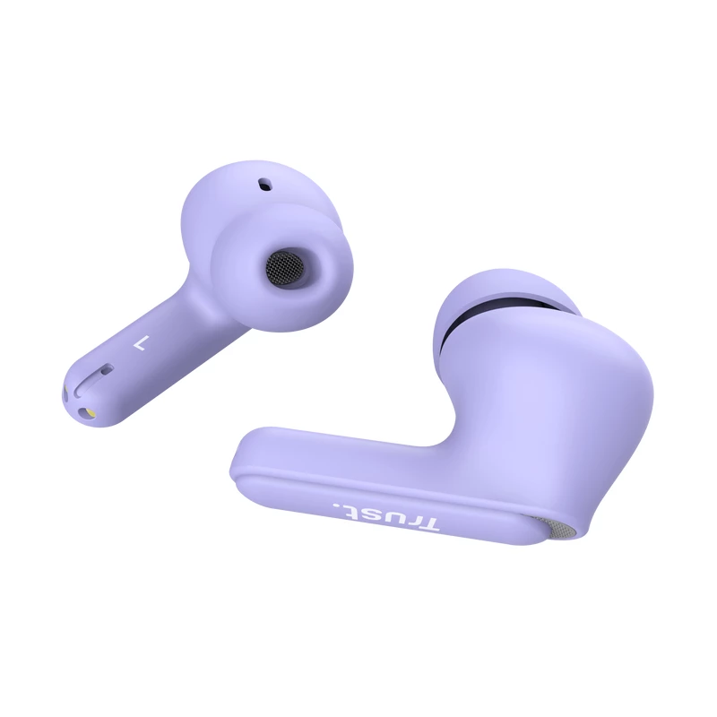 Trust Yavi 25297 Bluetooth austiņas-spraudņi ar ENC, violetas