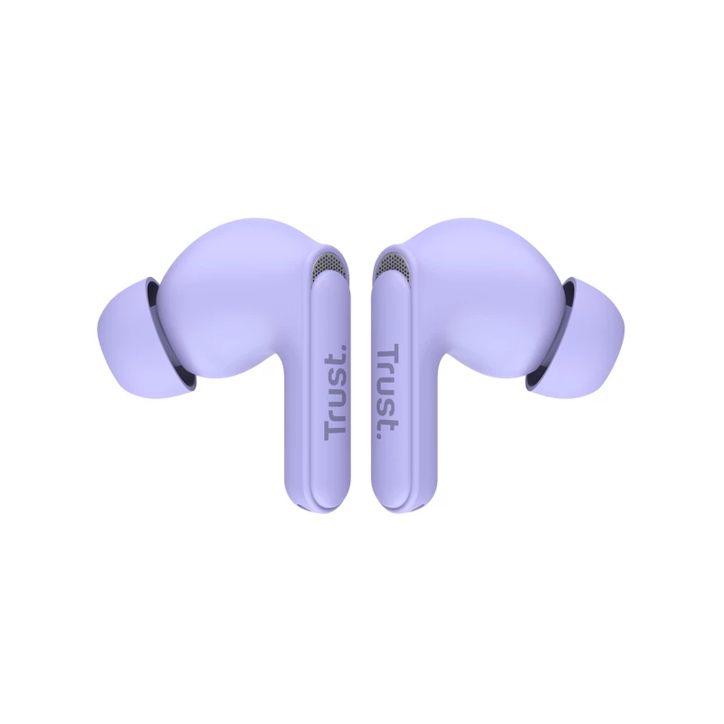 Trust Yavi 25297 Bluetooth austiņas-spraudņi ar ENC, violetas