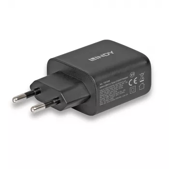 Lindy 65W GaN lādētājs 2 x USB Type-C 73438
